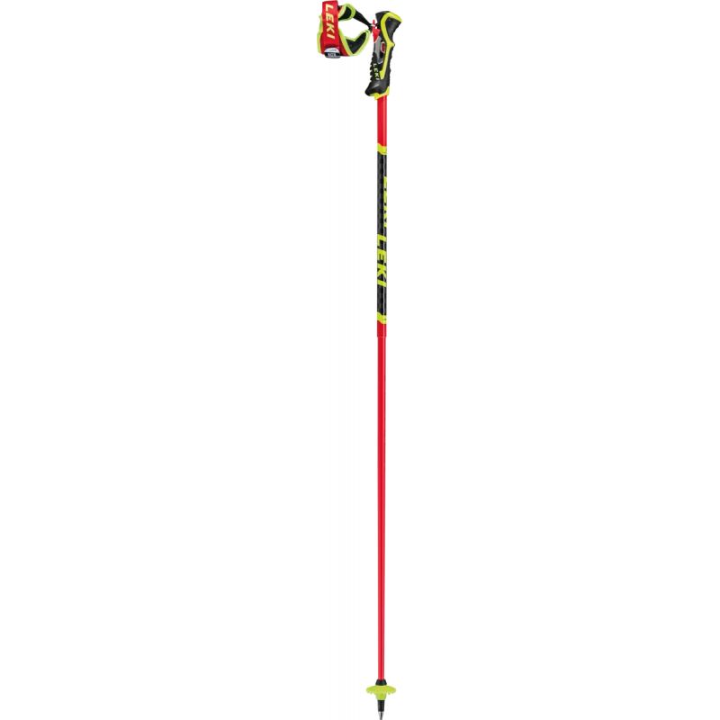 Leki Bastones Venom SL 3D (Rojo brillante/Negro/Amarillo neón)