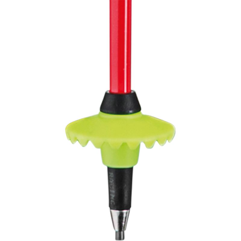 Leki Bastones Venom SL 3D (Rojo brillante/Negro/Amarillo neón)