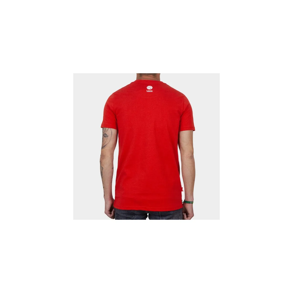 LOCO DE REMATE Y GOL  CAMISETA ROJA