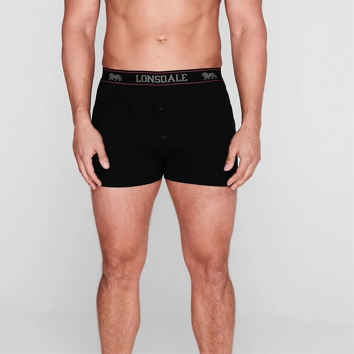 Lonsdale 2 Pack Boxers Mens