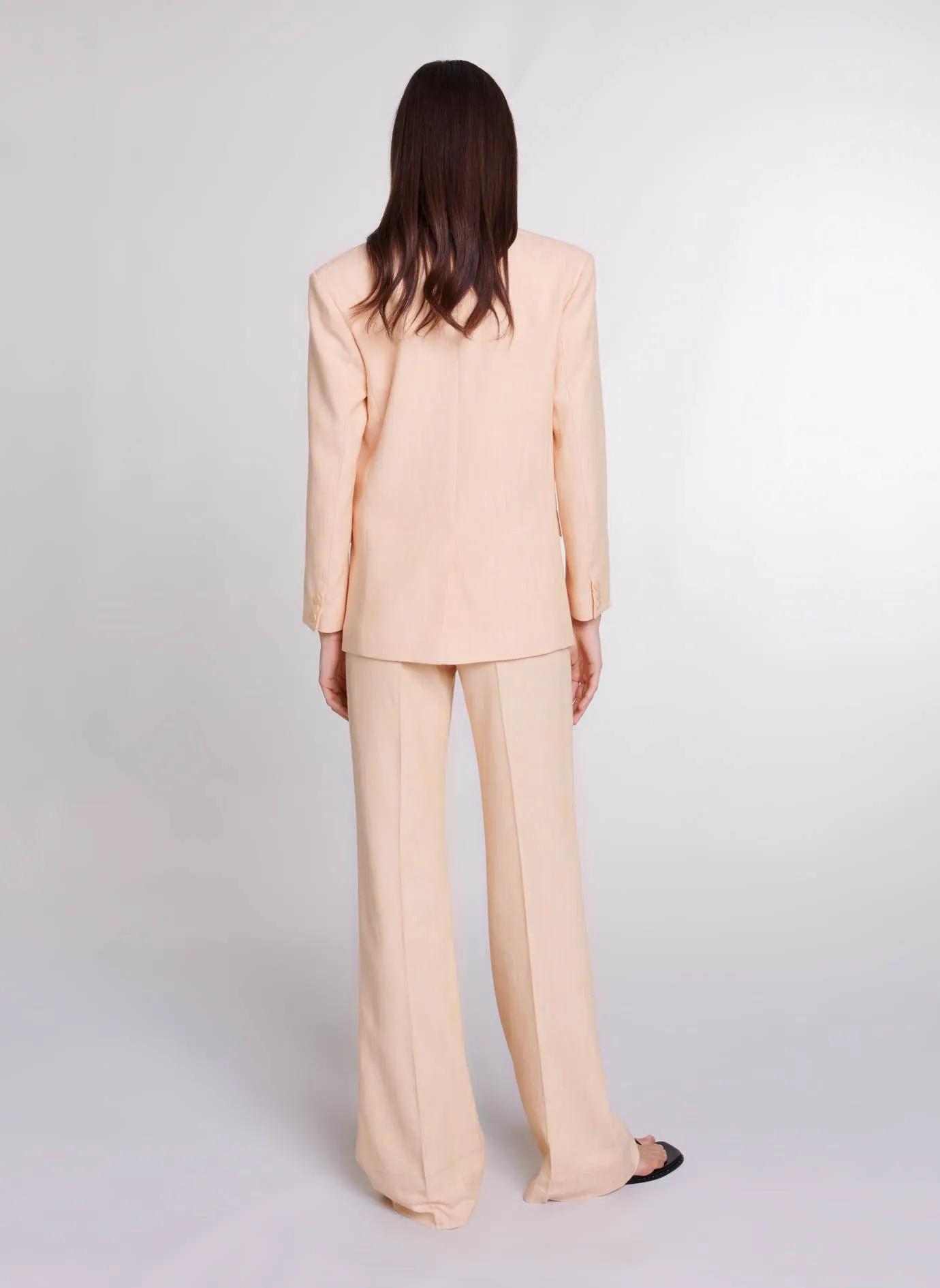 MAJE Chaqueta sastre recta en amarillo