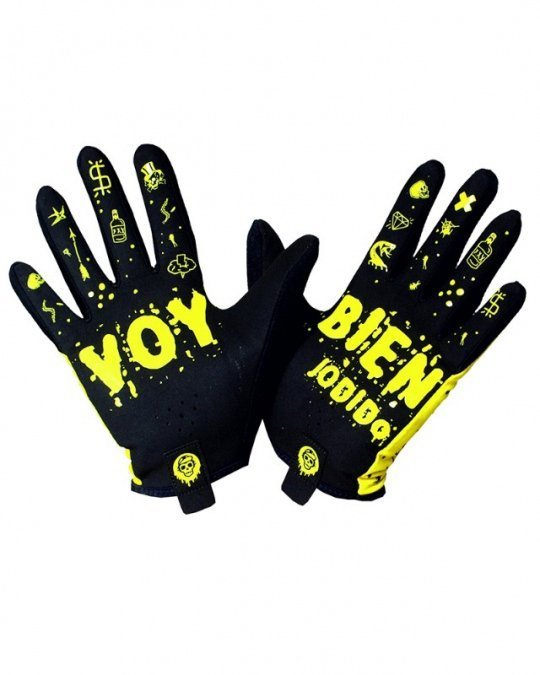 MALDITA BUENA SUERTE GUANTES SUBIR JODE BAJAR MOLA AMARILLO