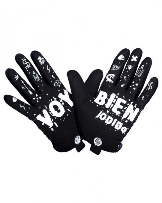 MALDITA BUENA SUERTE GUANTES SUBIR JODE BAJAR MOLA NEGRO