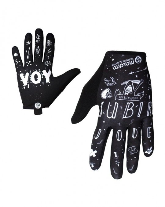 MALDITA BUENA SUERTE GUANTES SUBIR JODE BAJAR MOLA NEGRO