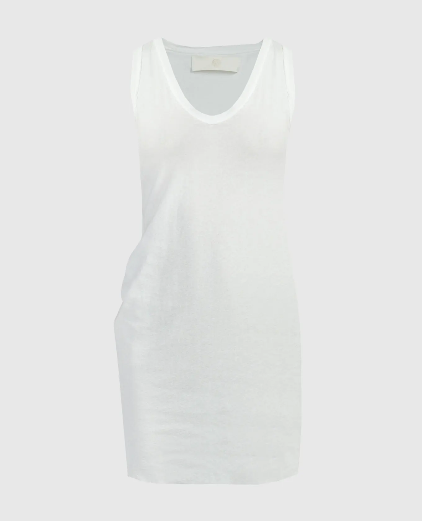 Marc Le Bihan White elongated asymmetrical top
