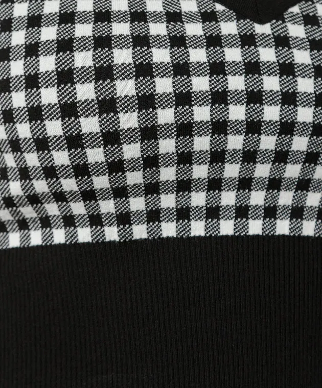 Max Mara Black Veleno checked top