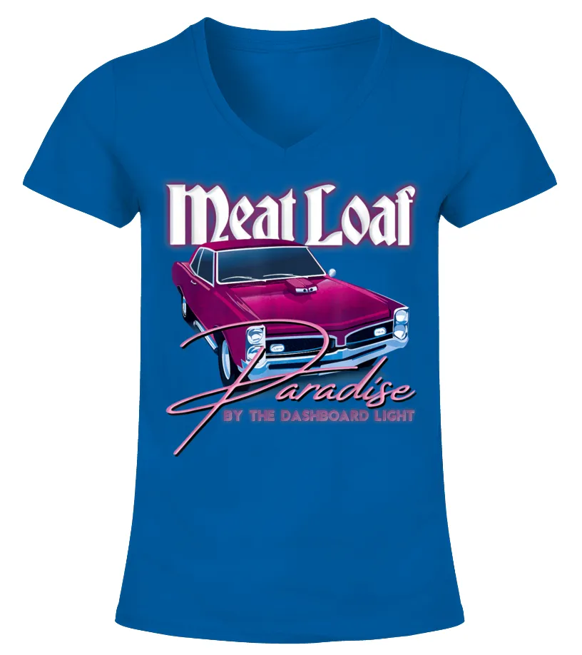 MEAT LOAF PARADISE BY THE DASHBOARD LIGHT TSHIRT CAMISETA CUELLO PICO MUJER