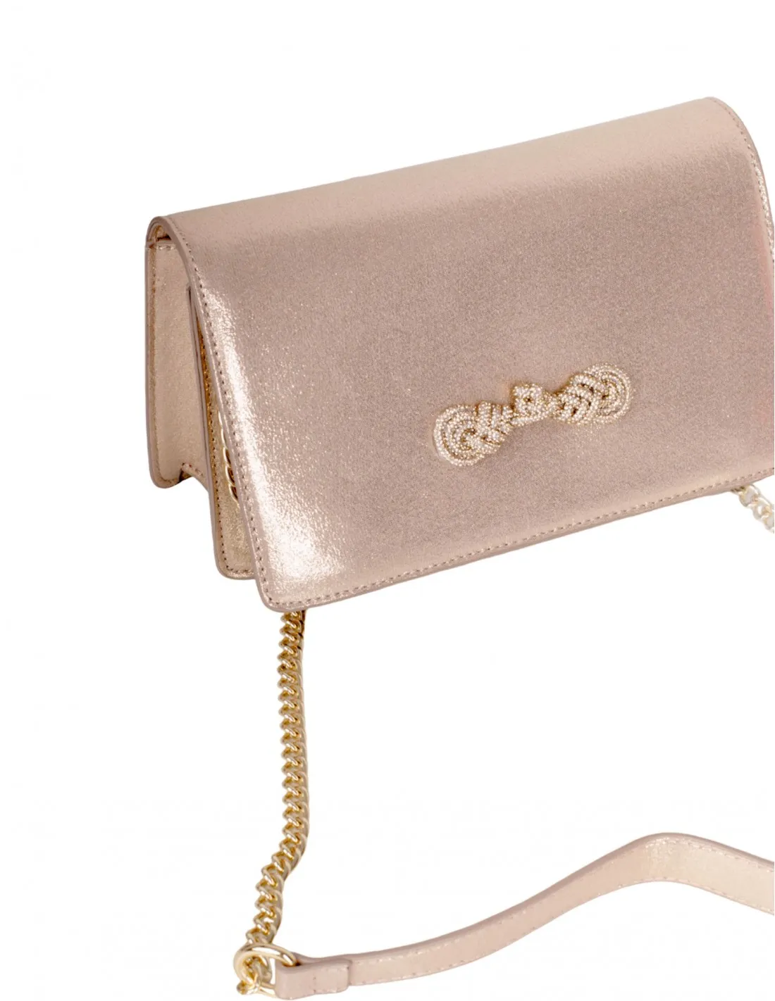 MENBUR Bolso Fiesta Oro Rosa
