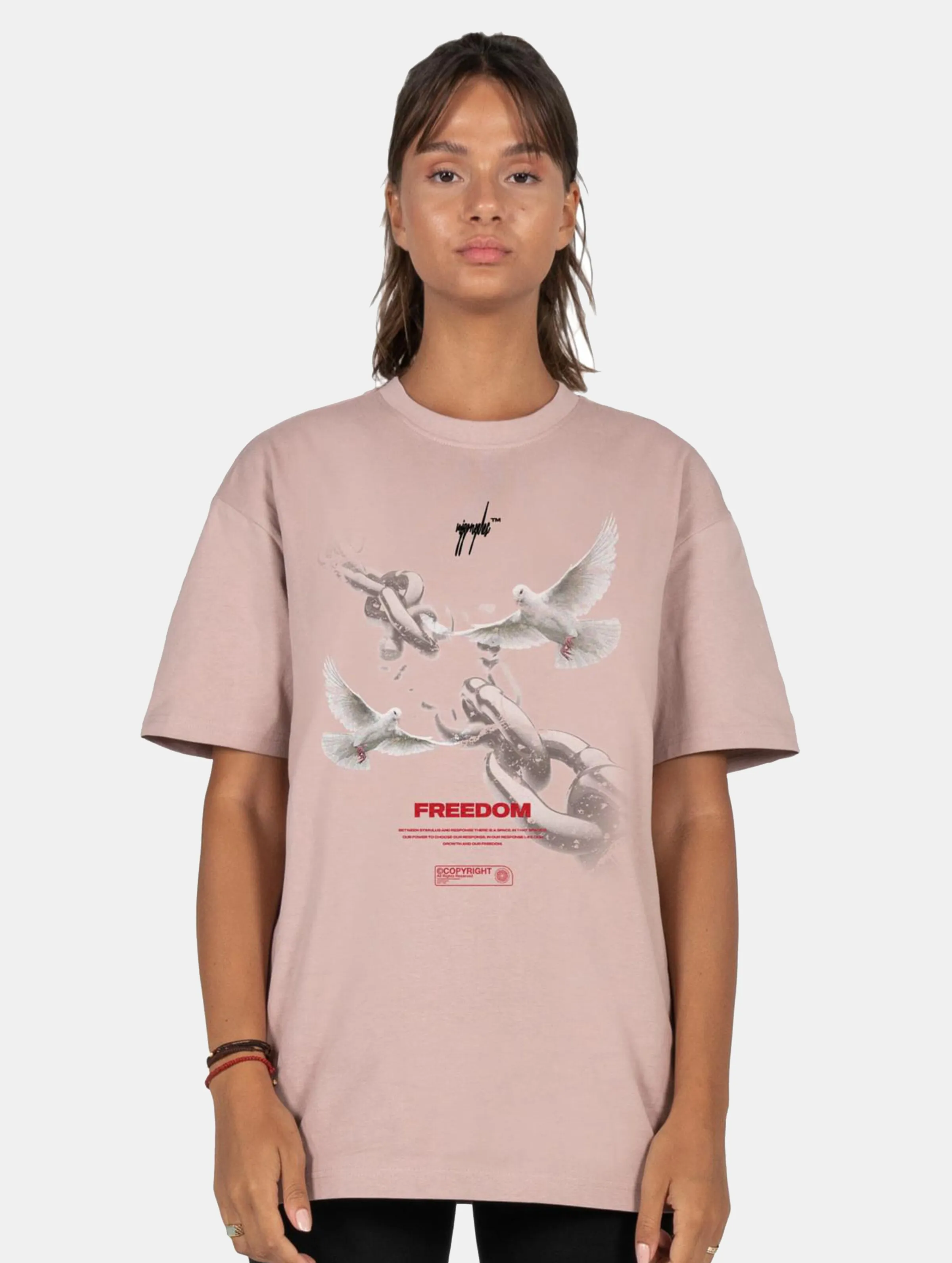 MJ GONZALES LADIES FREEDOM X HEAVY OVERSIZED TSHIRTS
