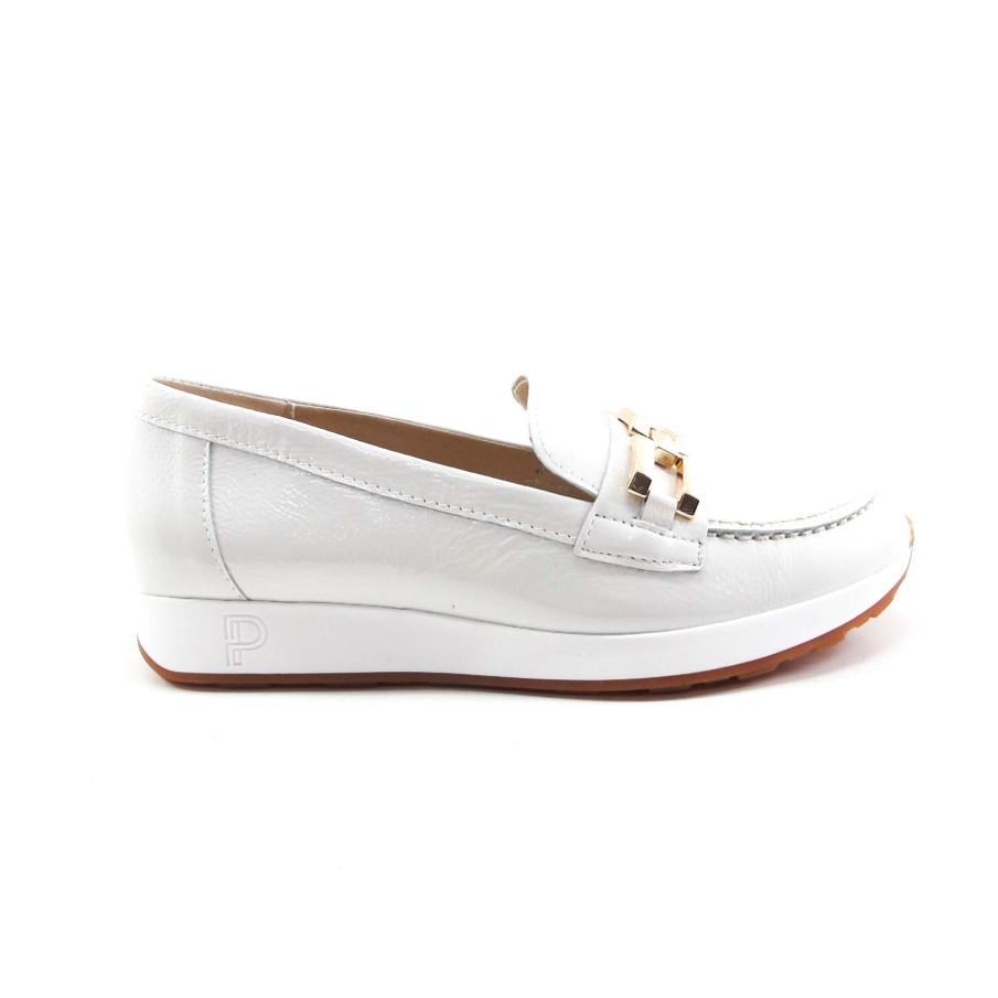 MOCASIN PITILLOS MUJER BLANCO