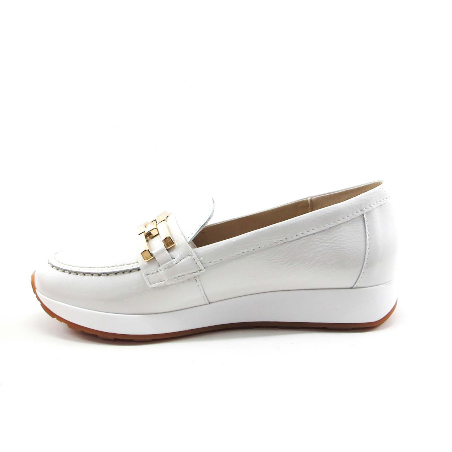 MOCASIN PITILLOS MUJER BLANCO
