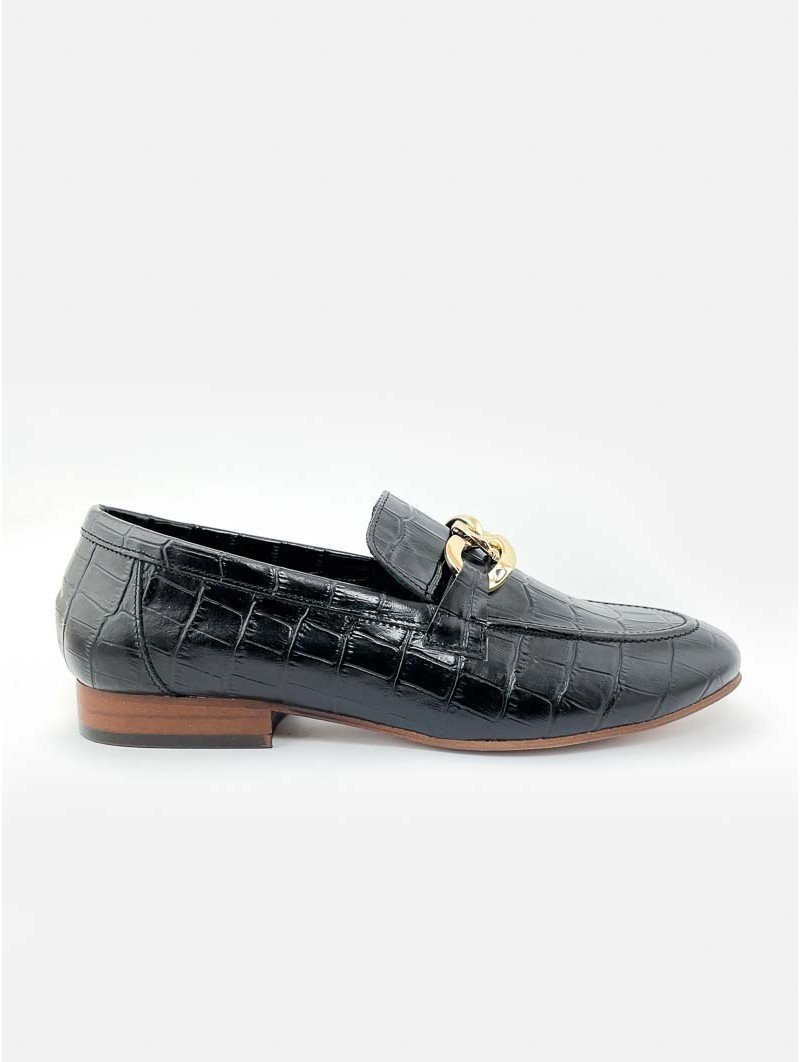 Mocasines Coco Cadena Lince 10403 Negro