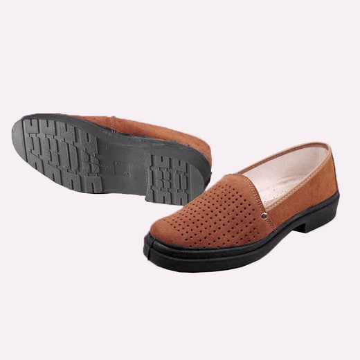 Mocasines de serraje transpirables