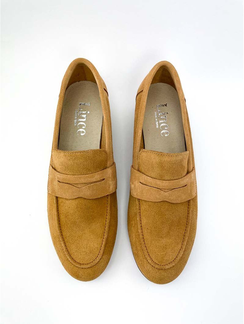 Mocasines Piel Serraje Lince Ante 10402 camel desierto