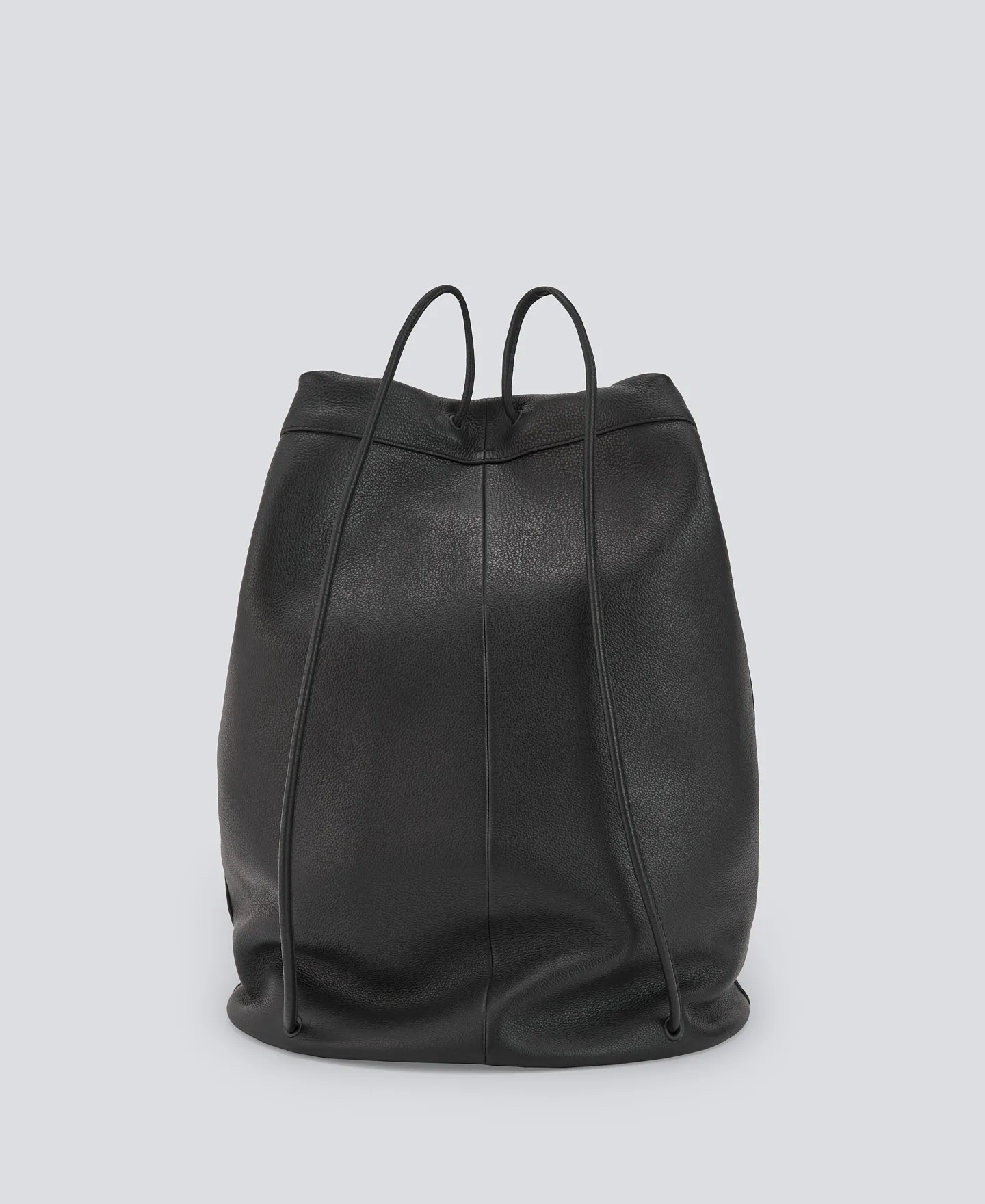 Mochila en piel negra hombre