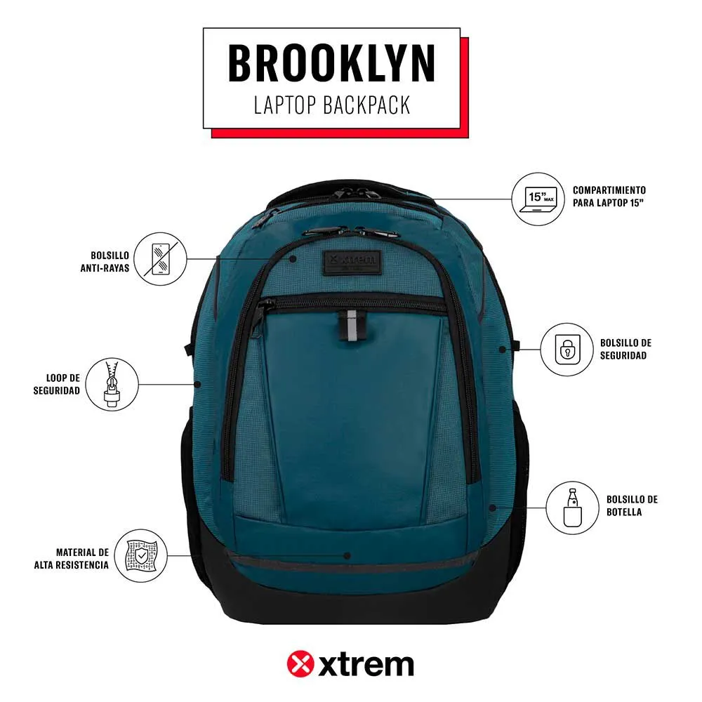 Mochila Notebook Xtrem Brooklyn 5XT Azul 15"