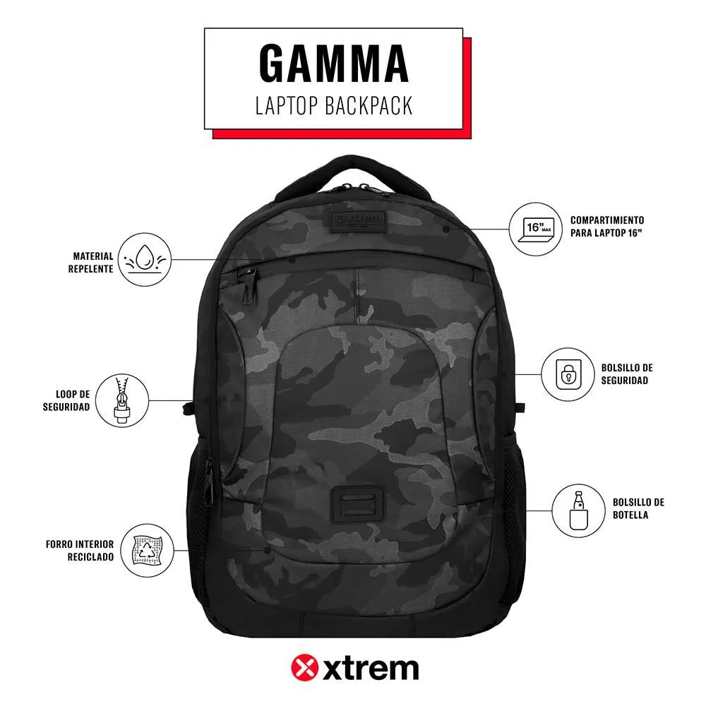 Mochila Notebook Xtrem Gamma 5XT Verde Militar 16"