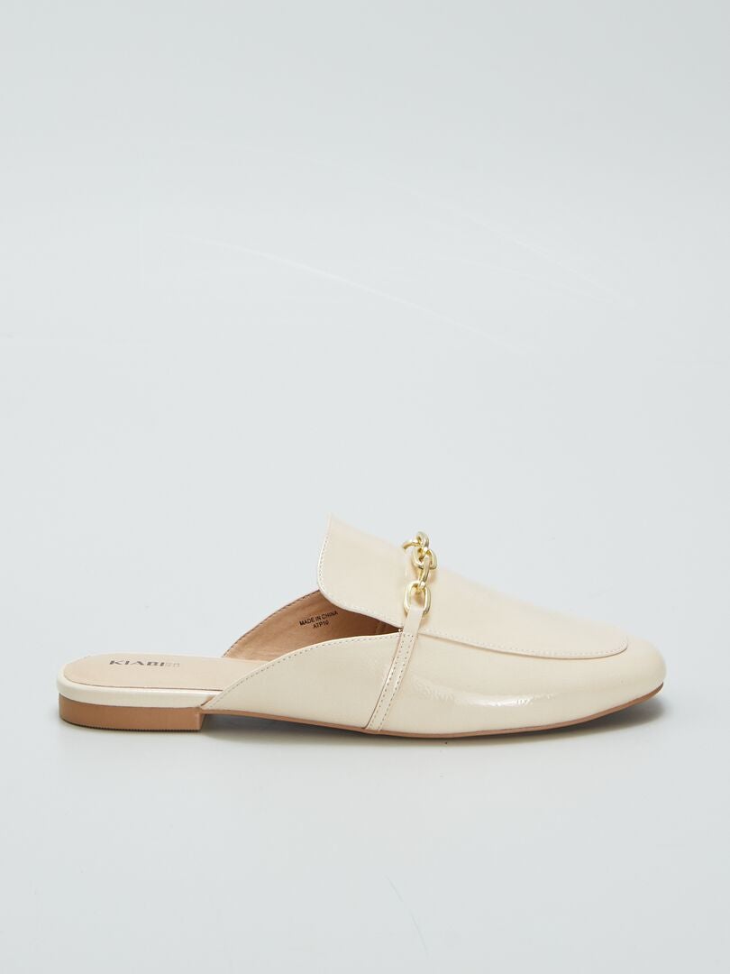 MULES MOCASINES  BEIGE