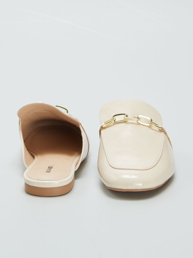 MULES MOCASINES  BEIGE