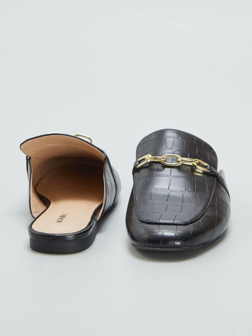 MULES MOCASINES  NEGRO
