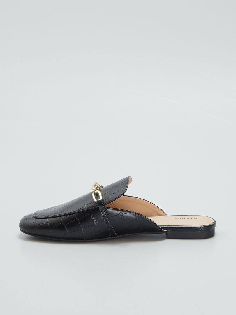 MULES MOCASINES  NEGRO