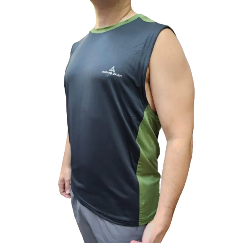 Musculosa Deportiva NEGRO MuscuR5 + Short MICROFIBRA Hombre NEGRO ShMICRO