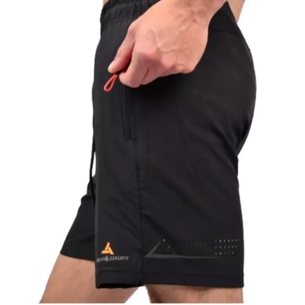 Musculosa Deportiva NEGRO MuscuR5 + Short MICROFIBRA Hombre NEGRO ShMICRO