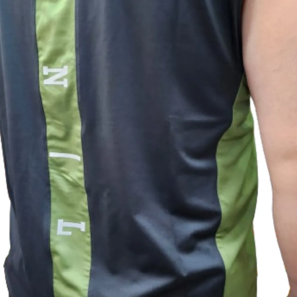 Musculosa Deportiva NEGRO MuscuR5 + Short MICROFIBRA Hombre NEGRO ShMICRO