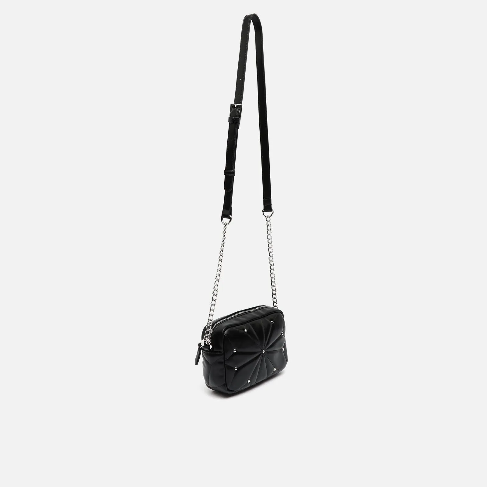 Naida bolso bandolera pequeo acolchado con detalles metálicos