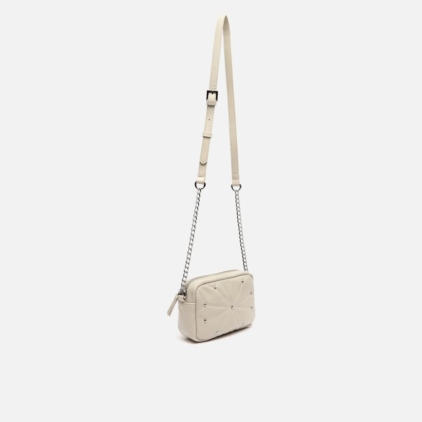 Naida bolso bandolera pequeo acolchado con detalles metálicos
