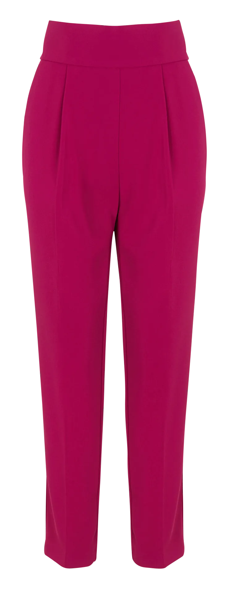 NATALIA  PANTALóN RECTO VAPOROSO DE TALLE ALTO EN ROSA