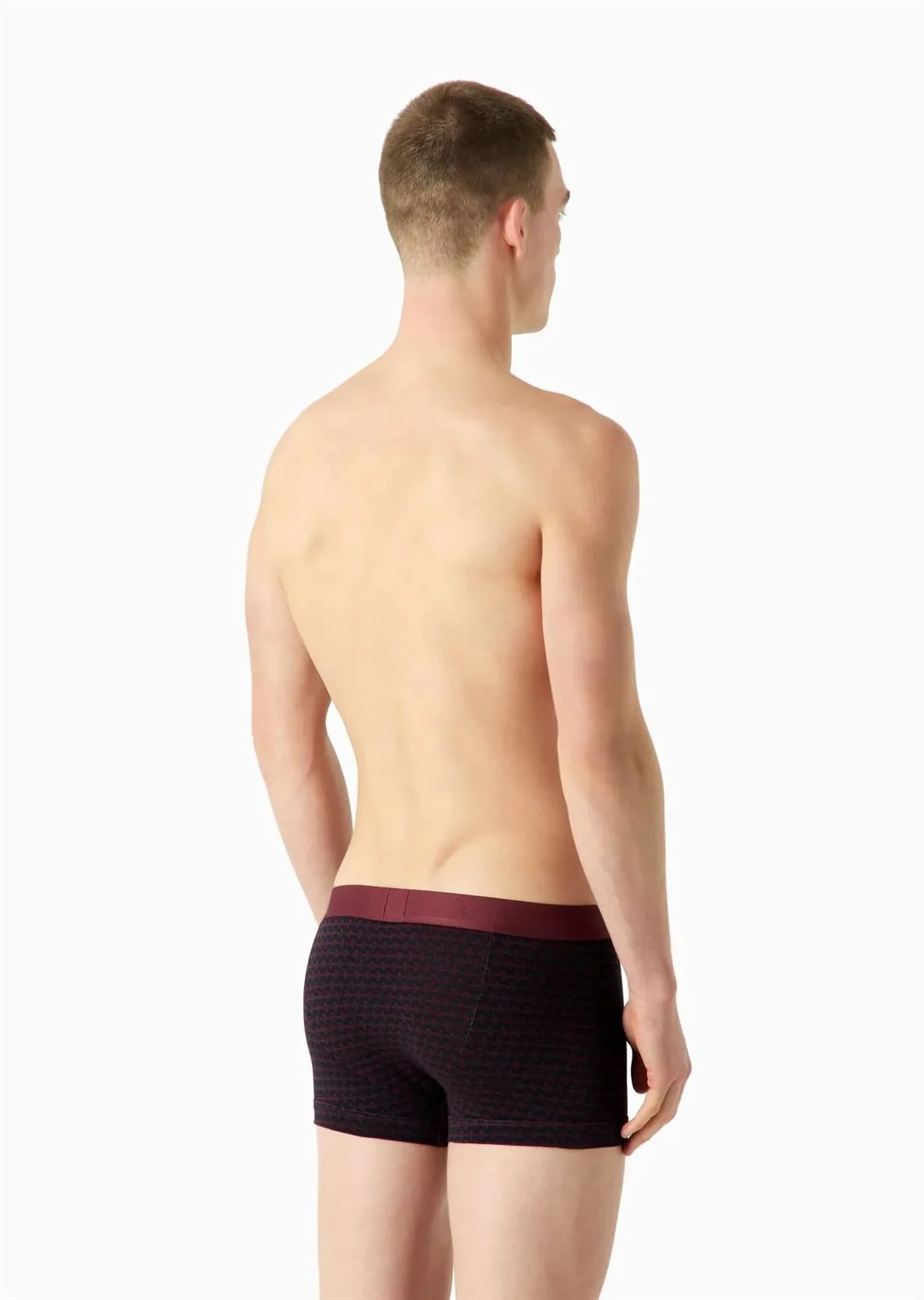 Pack 2 boxer Emporio Armani 111210 3F504 56636 st fiori/borgogna