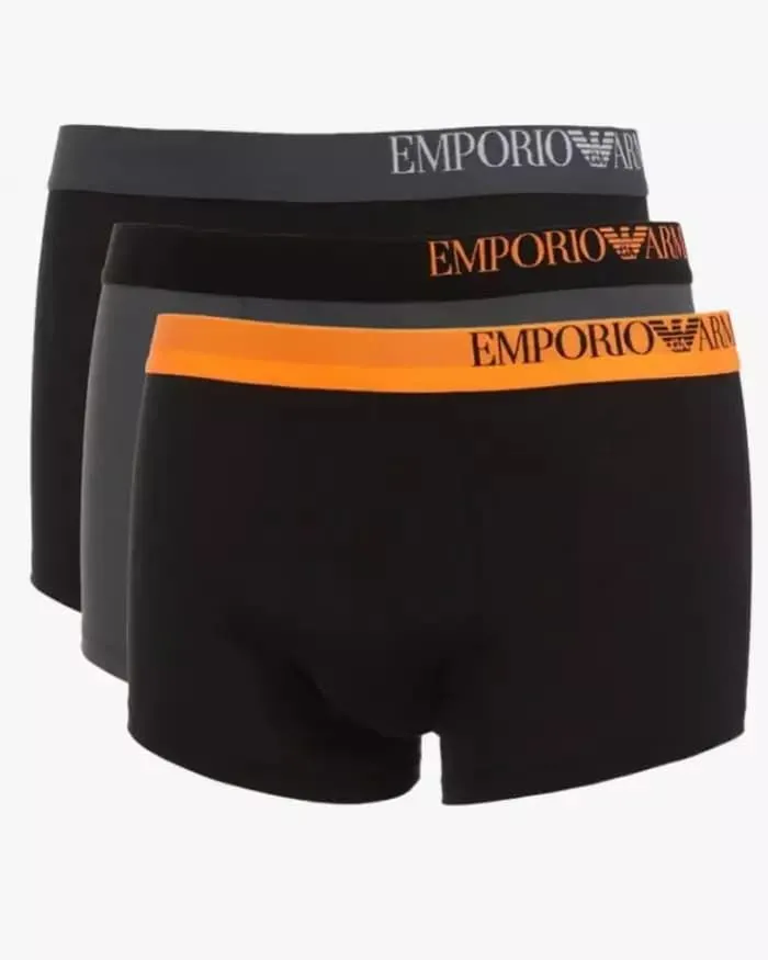 Pack 3 boxer Emporio Armani 111357 3R728 24721 nero/antracite/nero