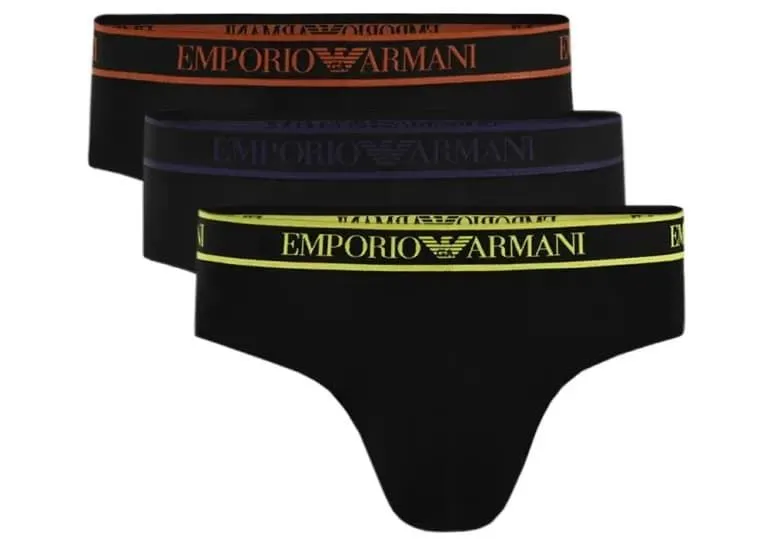 Pack 3 slips Emporio Armani 111734 3F717 29821 black/black/black