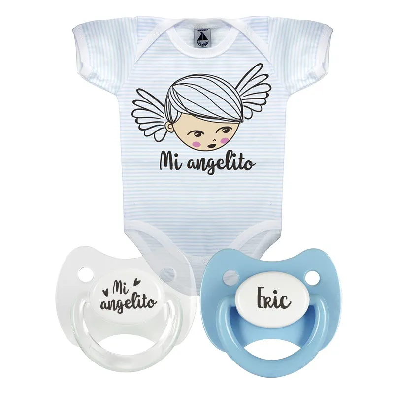Pack body personalizado mi angelito celeste