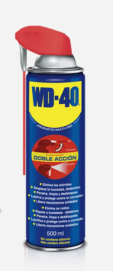 Pack de 6 unidades Aceite Spray Doble Accion Multiusos WD 40 de 500ml