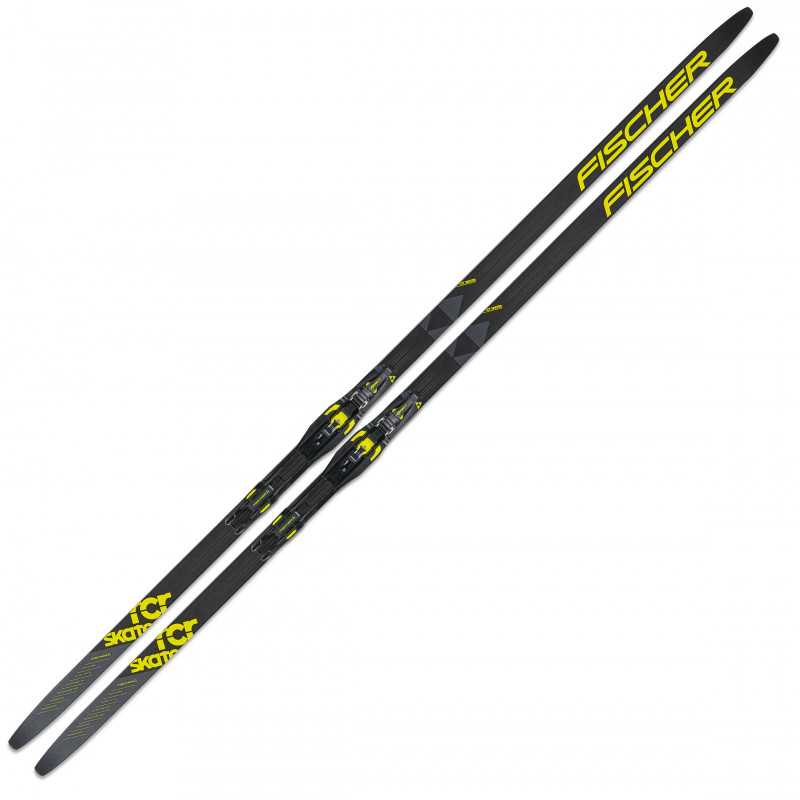 Pack de esquí Fischer RCR Skate Medium IFP (Black) + fijación