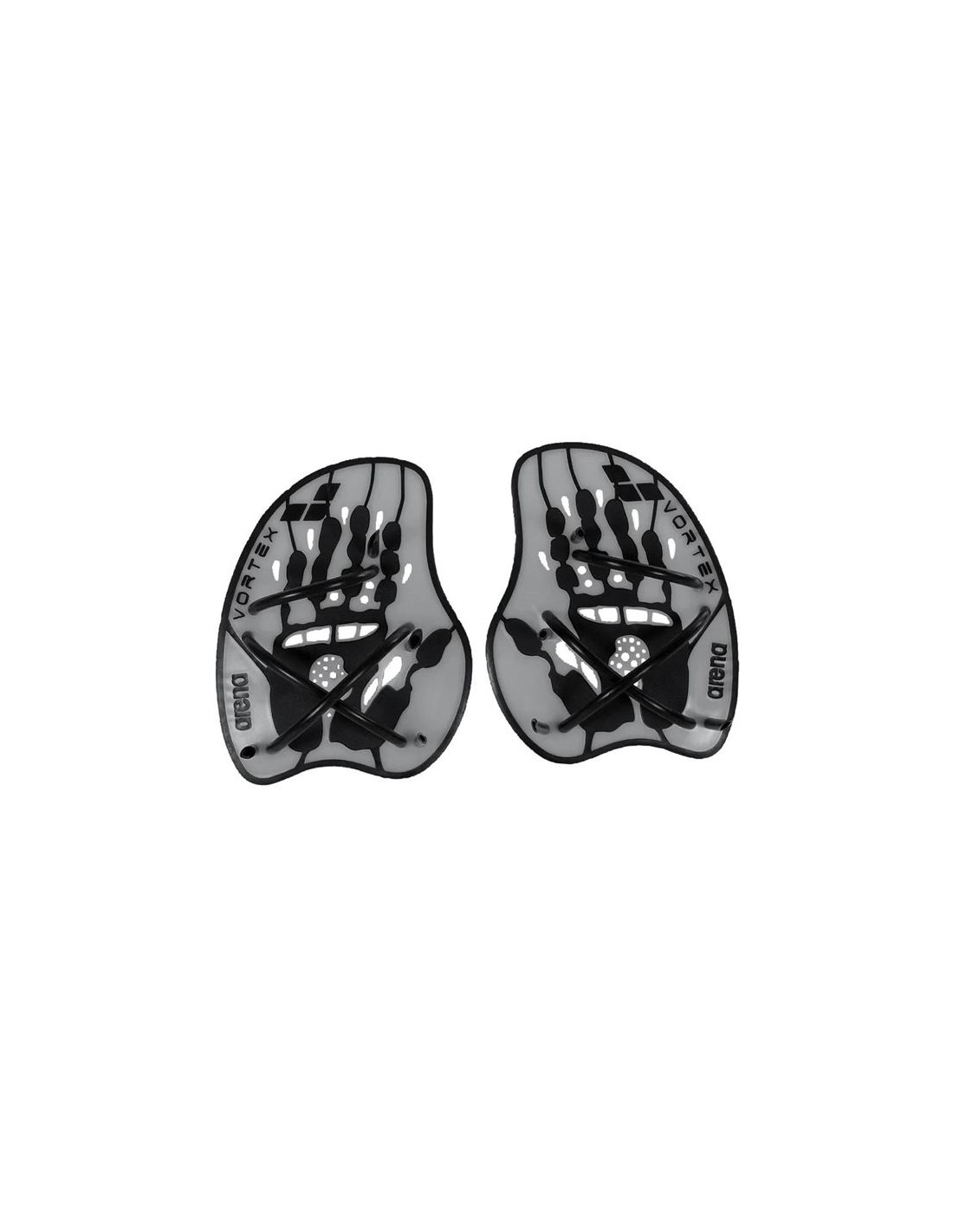 Palas de Natación Arena Vortex Hand Paddle Plata/Negro