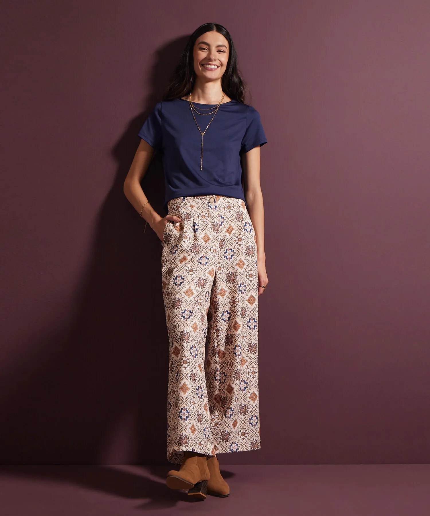 PANTAL&OACUTE;N ESTAMPADO PALAZZO