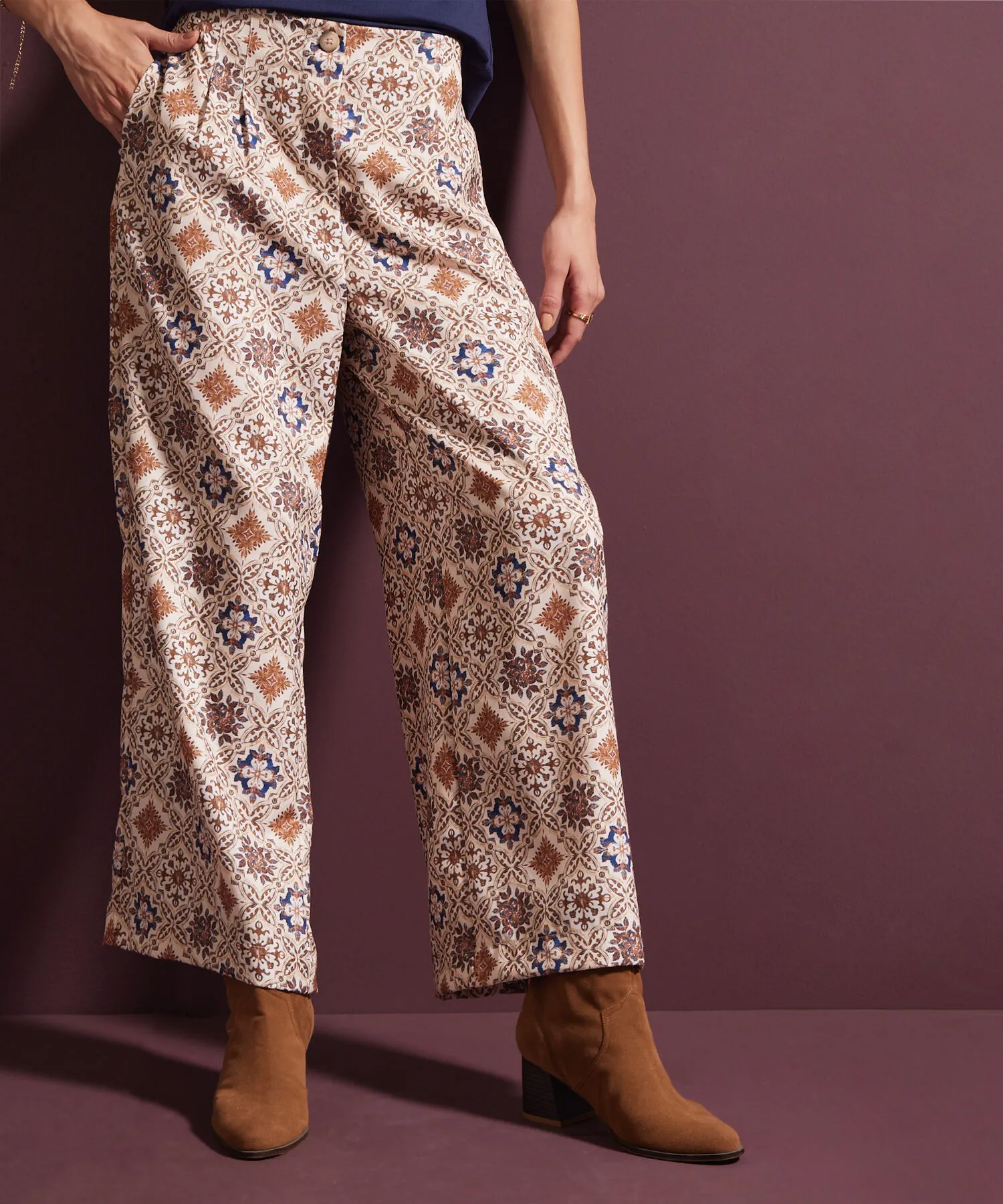 PANTAL&OACUTE;N ESTAMPADO PALAZZO