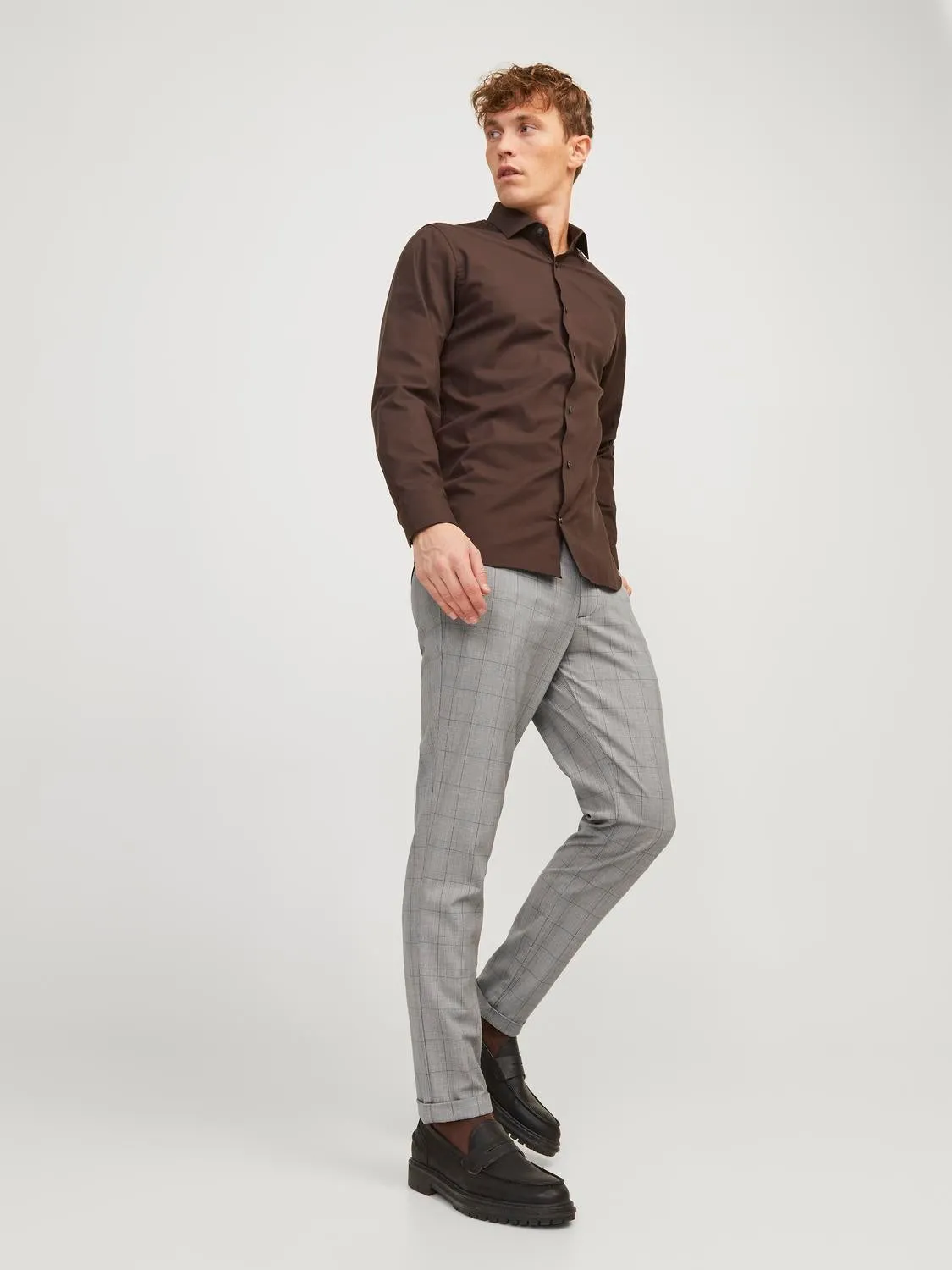 Pantalones chinos Corte slim | Gris intermedio | Jack & Jones®