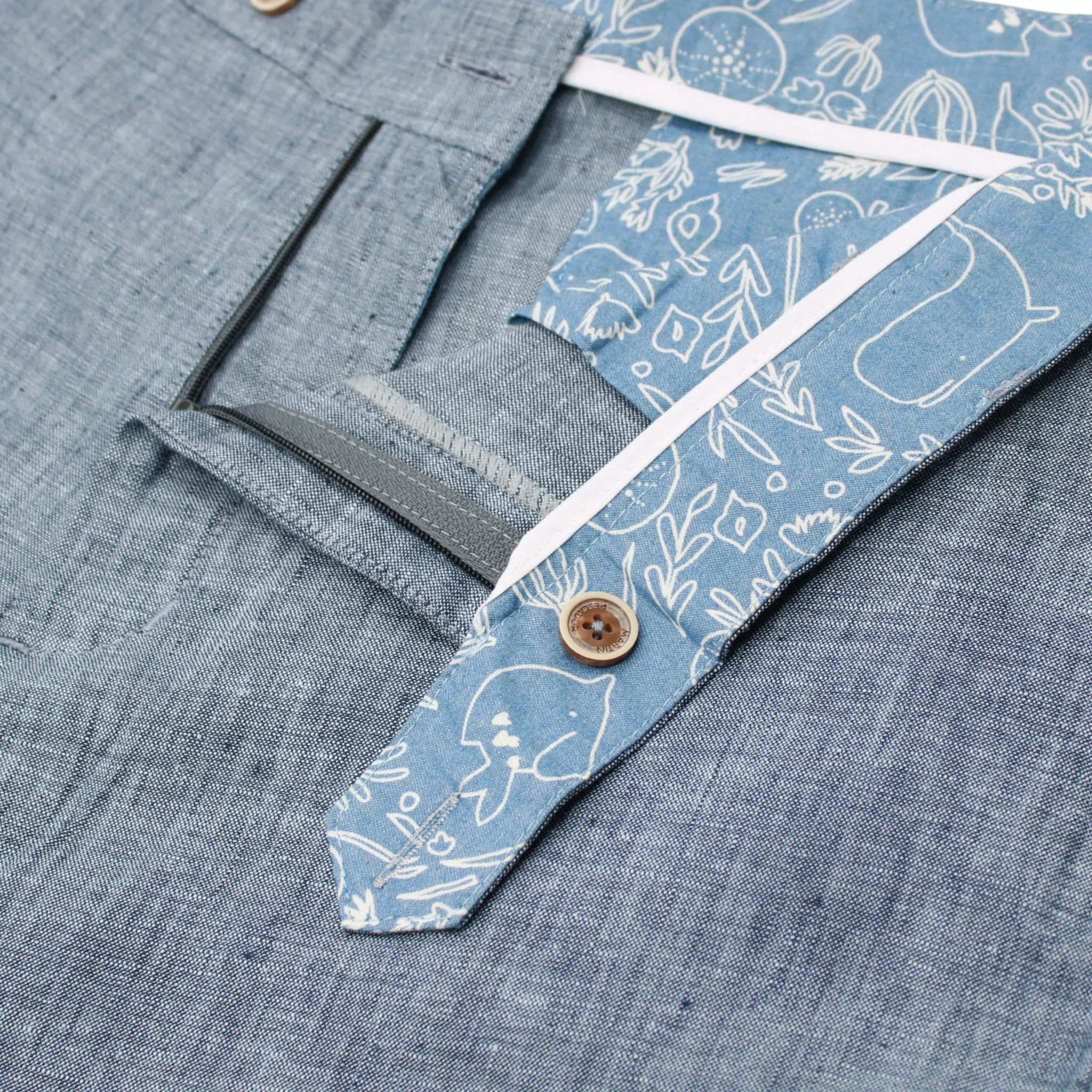 PANTALóN 100% LINO JASPE  EUROPEAN FLAX