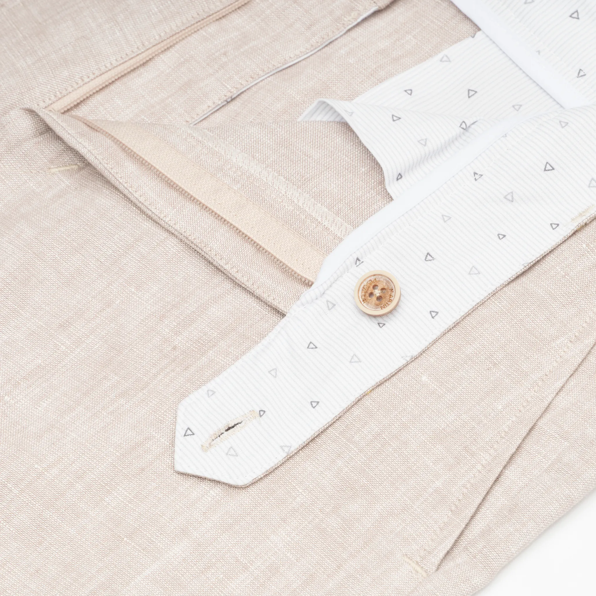 PANTALóN CON PRENSES 100% LINO  EUROPEAN FLAX