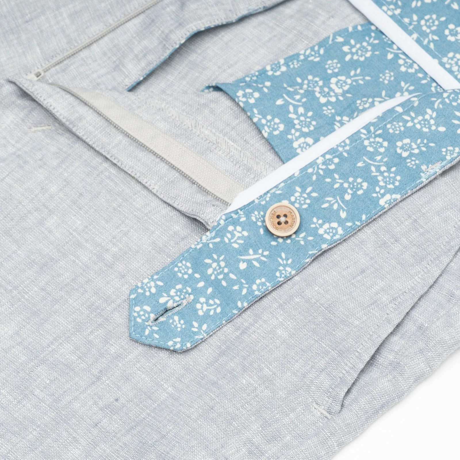 PANTALóN CON PRENSES 100% LINO  EUROPEAN FLAX