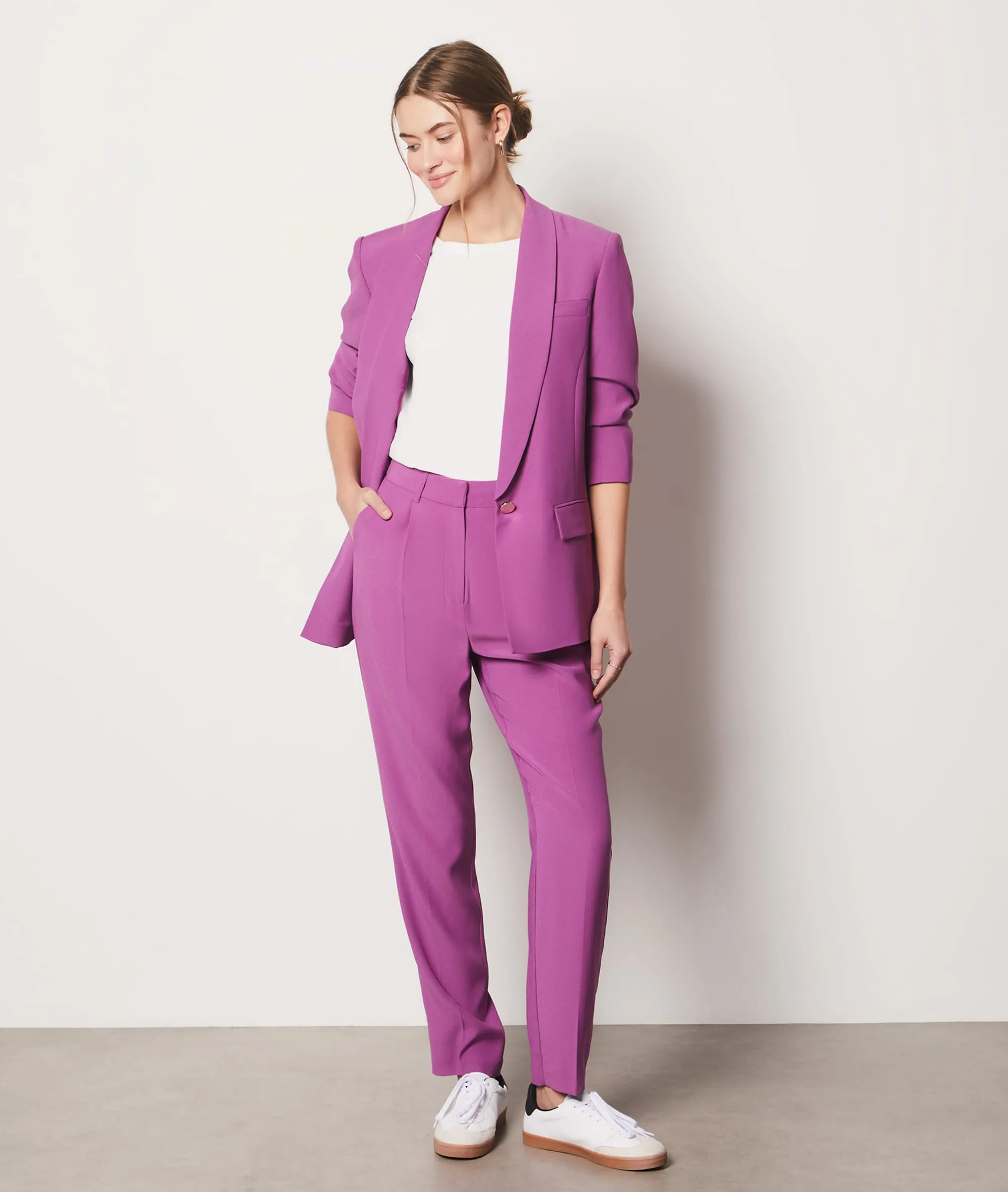 PANTALóN CORTE ZANAHORIA UMANYA PRUNE  ETAM