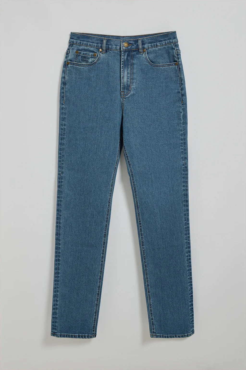 Pantalón denim azul Tanya con detalles Polo Club