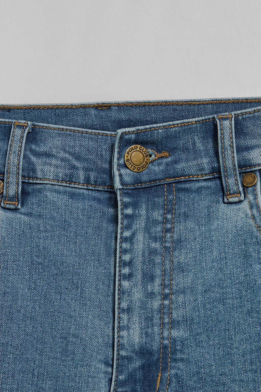 Pantalón denim azul Tanya con detalles Polo Club