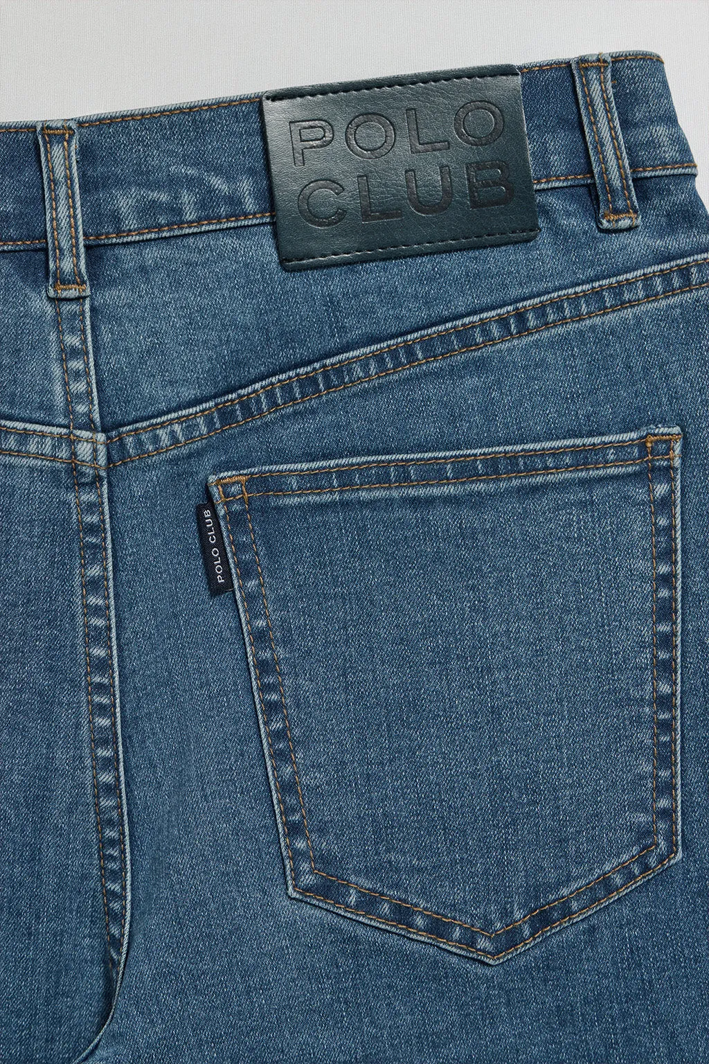Pantalón denim azul Tanya con detalles Polo Club