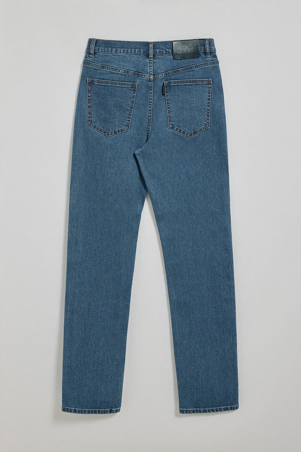 Pantalón denim azul Tanya con detalles Polo Club