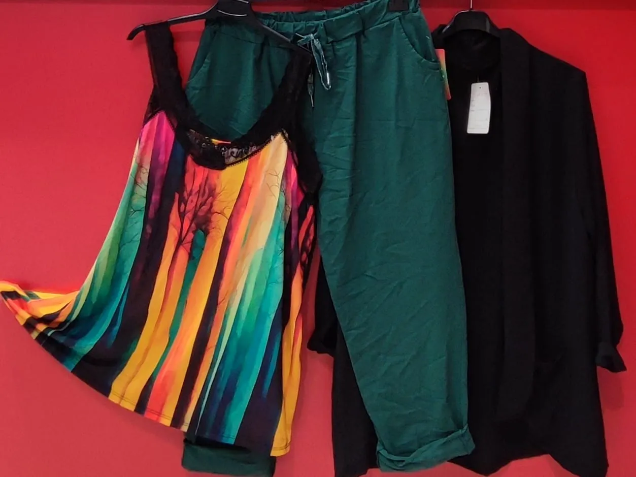 Pantalón Elástico Liso Talla Grande